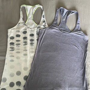 Two lululemon Cool Racer Back tanks